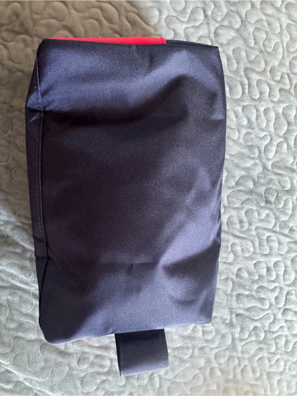 Jimmy Choo Navy Cosmetic Pouch with Pink Trim